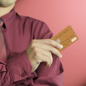 Man with a credit card