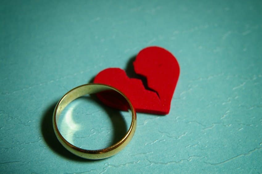 Broken heart and a wedding ring